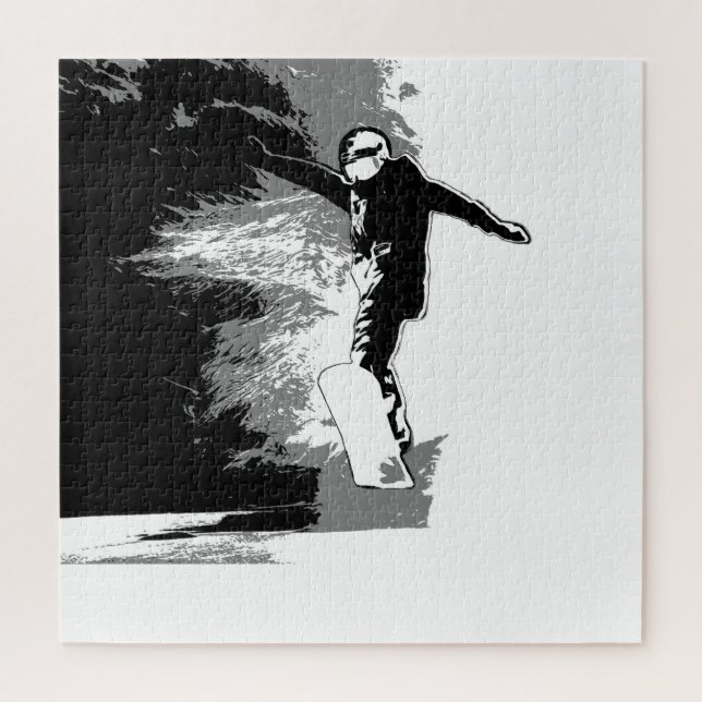 Quebra-cabeça Pista livre - Snowboarder (Vertical)