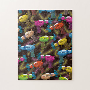 Quebra-cabeça pistolas de raios de ficção