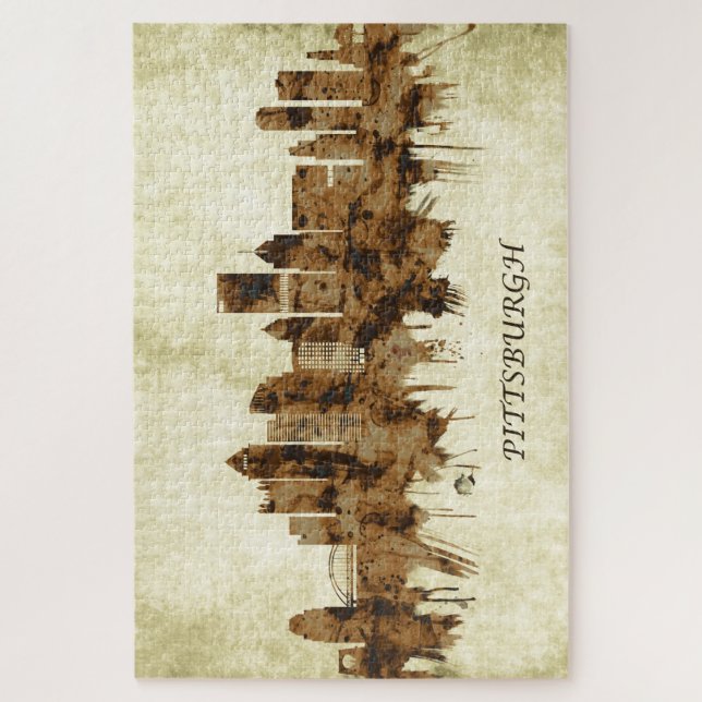 Quebra-cabeça Pittsburgh Pensilvânia Cityscape (Vertical)