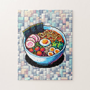 Quebra-cabeça Pixel Art Ramen Noodles