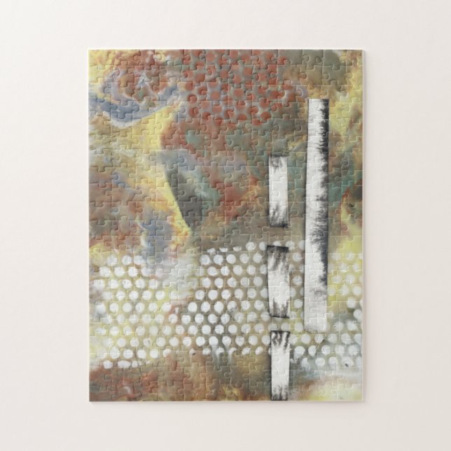 Quebra-cabeça Pixels II marmoreados (Vertical)