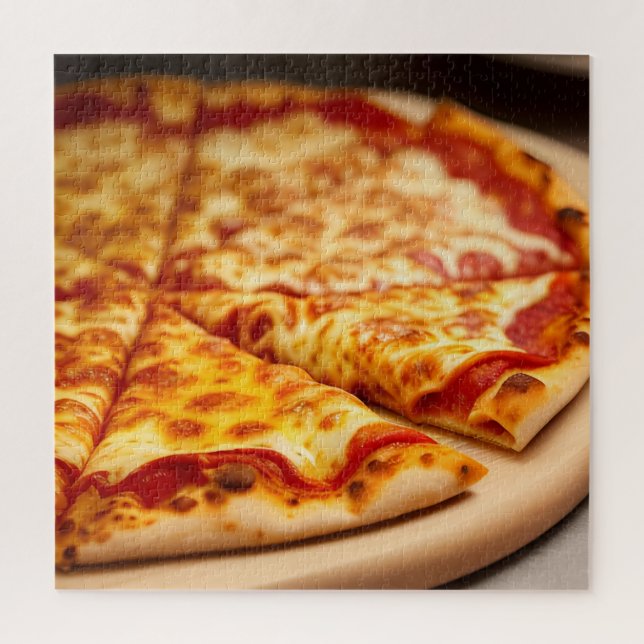 Quebra-cabeça Pizza de Queijo (Vertical)