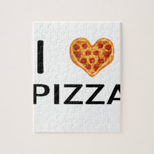 Quebra-cabeça Pizza e amor