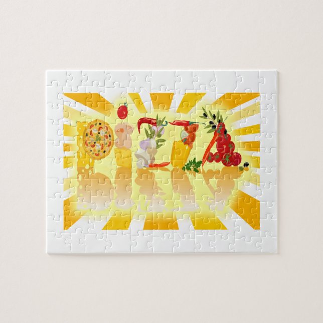 Quebra-cabeça Pizza Sunshine (Horizontal)
