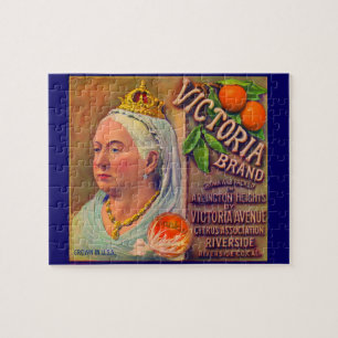 Quebra-cabeça Placa de fruta dos anos 30 Laranjas da marca Victo