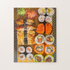 Quebra-cabeça Placa de Sushi fresca exótica