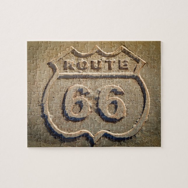 Quebra-cabeça Placa histórica da Rota 66, Arizona (Horizontal)