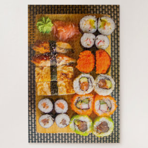 Quebra-cabeça Placa Sushi Fresca Exótica