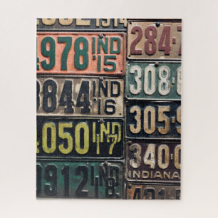 Quebra-cabeça Placas de Licença Vintage