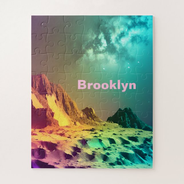 Quebra-cabeça Planeta de Índio Cósmico sob Incrível Universo (Vertical)