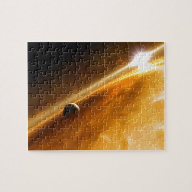 Quebra-cabeça Planeta Fomalhaut B Orbitando Estrela (Horizontal)