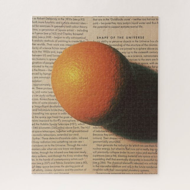 Quebra-cabeça Planeta Laranja - Forma do Universo (Vertical)
