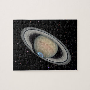 Quebra-cabeça Planeta Saturno Starry Sky
