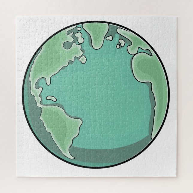 Quebra-cabeça Planeta Terra (Vertical)