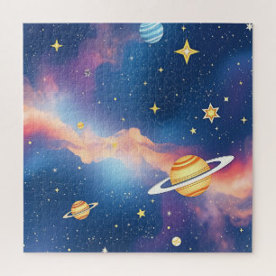 Quebra-cabeça Planetas Estrelas do Universo Sonhador