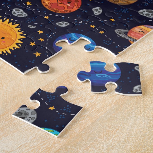 Quebra-cabeça Planetas Felizes (Lateral)