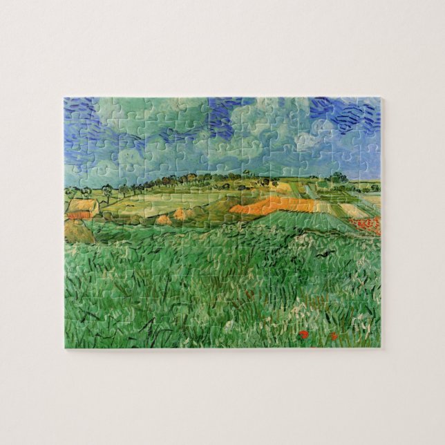 Quebra-cabeça Planície perto de Auvers de Vincent van Gogh (Horizontal)