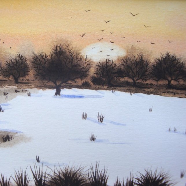 Quebra-cabeça planícies florestais paisagem de neve (Criador carregado)