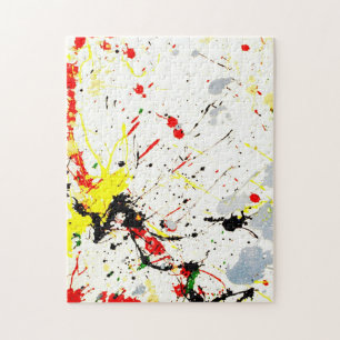 Quebra-cabeça Plano de Fundo do Paint Splatter