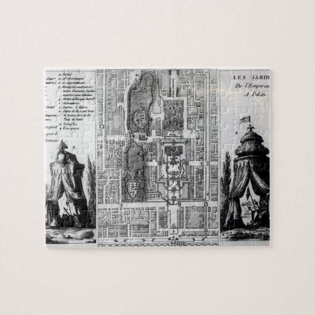 Quebra-cabeça Plano dos jardins do imperador de Peking, de (Horizontal)