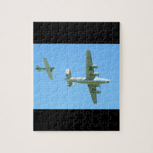 Quebra-cabeça . Planos aéreos do _WWII B24 e T6