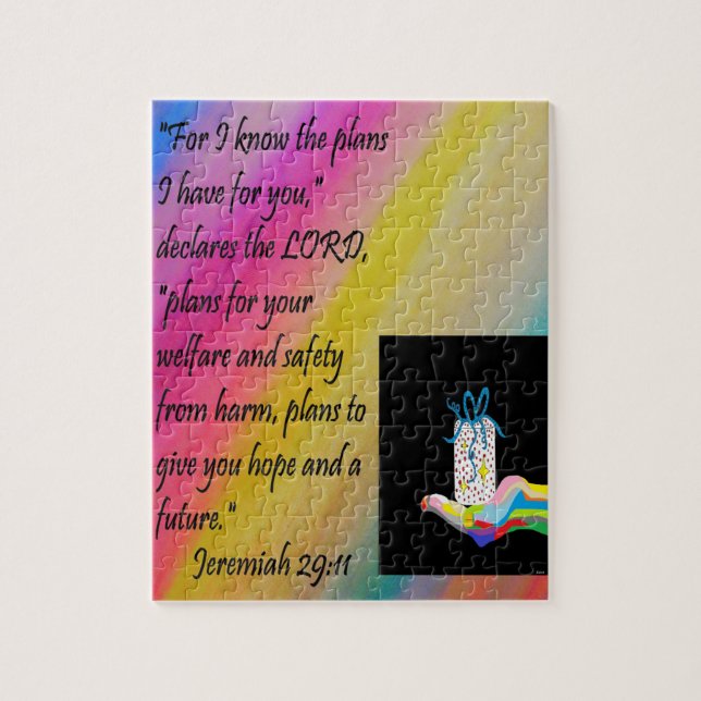 Quebra-cabeça Planos para a esperança e um futuro (Vertical)