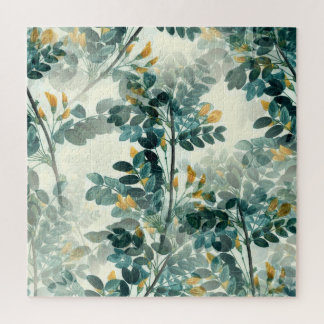 Quebra-cabeça Planta De Folha Amarelo Vintage