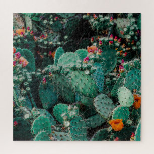 Quebra-cabeça Plantas De Cactus Flores