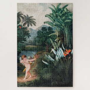 Quebra-cabeça Plantas Inspiradoras Cupidas com Ilustração de Amo