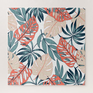 Quebra-cabeça Plantas Tropicais deixam Impressão de moda