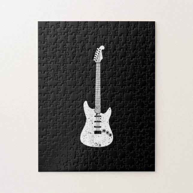 Quebra-cabeça Player de guitarrista guitarrista elétrico (Vertical)