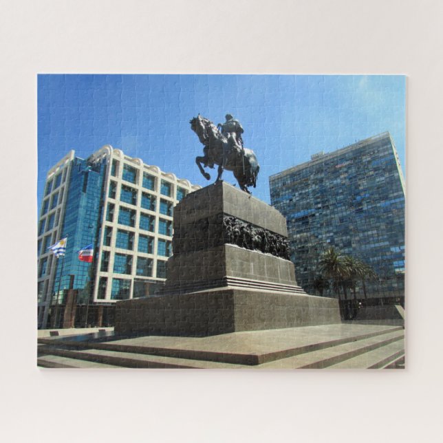 Quebra-cabeça plaza independencia montevideo (Horizontal)