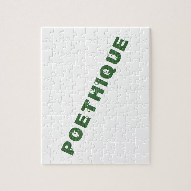 Quebra-cabeça poéthique verde (Vertical)