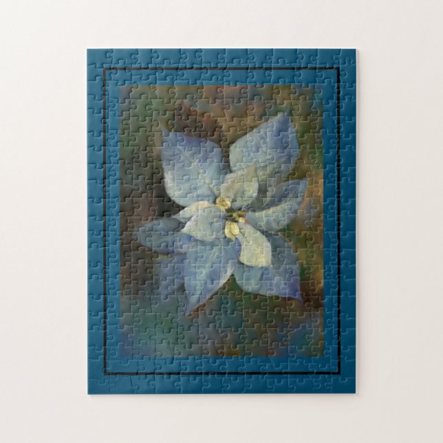 Quebra-cabeça - Poinsettia Azul (Vertical)