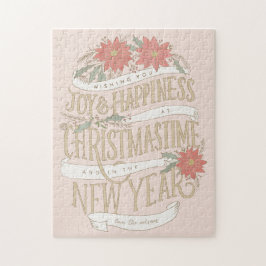 Quebra-cabeça Poinsettia boughes e banners