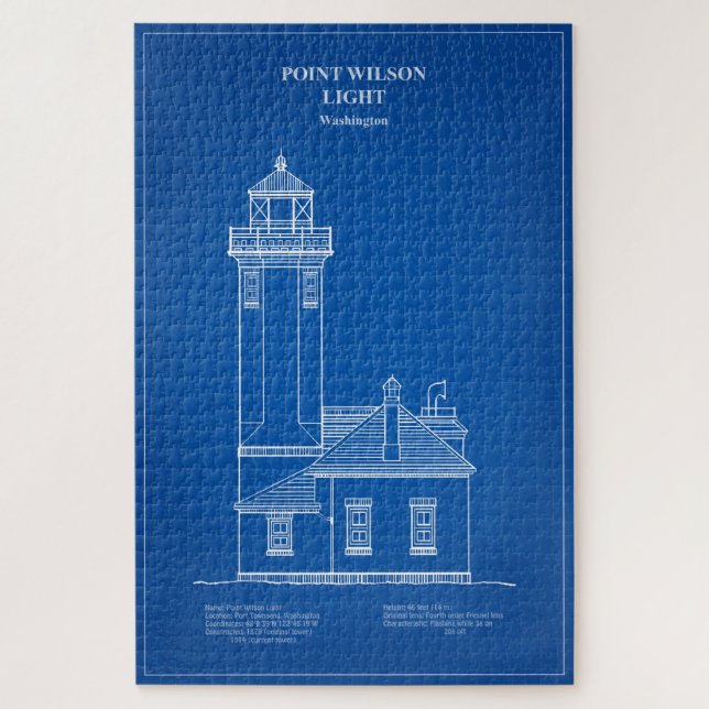 Quebra-cabeça Point Wilson Lighthouse - Washington - AD (Vertical)