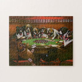 Quebra-cabeça Poker Sympathy Dogs Plays Coolidge 1903