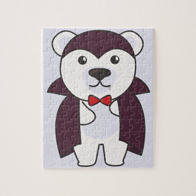 Quebra-cabeça Polar Bear Halloween Crianças do Diabo Justo Vampi (Vertical)
