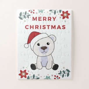 Quebra-cabeça Polar Bear Natal Neve Inverno Polar
