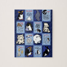 Quebra-cabeça Polar de Vida Selvagem dentro de um 