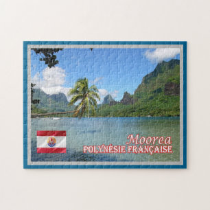 Quebra-cabeça Polinésia Francesa - Moorea - Baía de Cook -