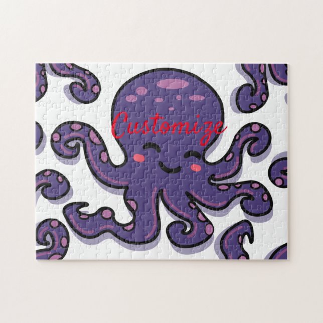 Quebra-cabeça Polvo Roxo Cujo Troço_Troço (Horizontal)