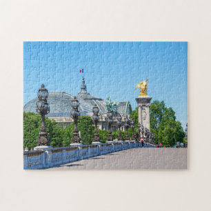 Quebra-cabeça Pont Alexandre III e Grand Palais, Paris, França