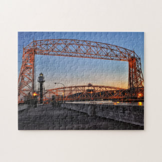 Quebra-cabeça Ponte Aerial Lift e Farol Duluth Minnesota