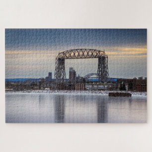 Quebra-cabeça Ponte Aerial Lift e Reflexo Gelado Minnesota