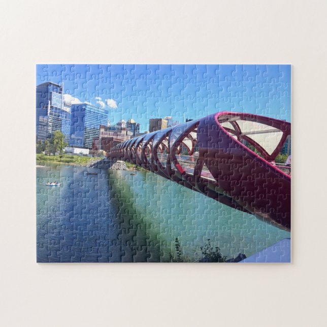 Quebra-cabeça Ponte Alberta Calgary. (Horizontal)