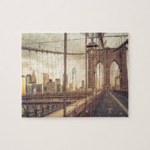 Quebra-cabeça Ponte Brooklyn no Sunset