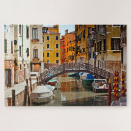 Quebra-cabeça Ponte Canal de Veneza Boats Itália Viagem Europa