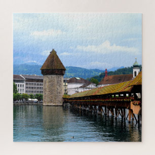 Quebra-cabeça Ponte Chapel - Monte Pilatus - Suiça Luzern