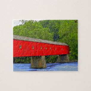 Quebra-cabeça Ponte Coberta Connecticut